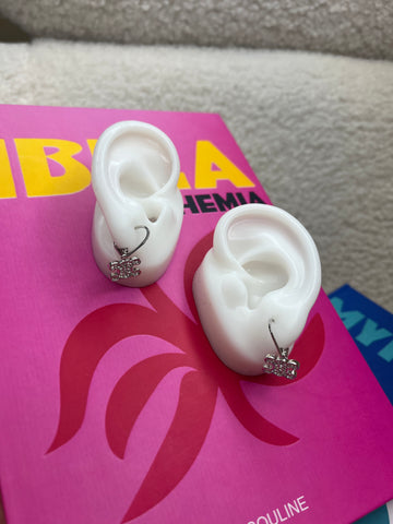 Celina Sparkle Silver Earrings